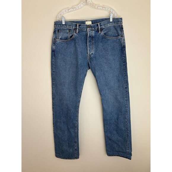 Simon Miller Men’s Size 36X34 Jeans Blue Denim USA Slim Straight Cedar M002